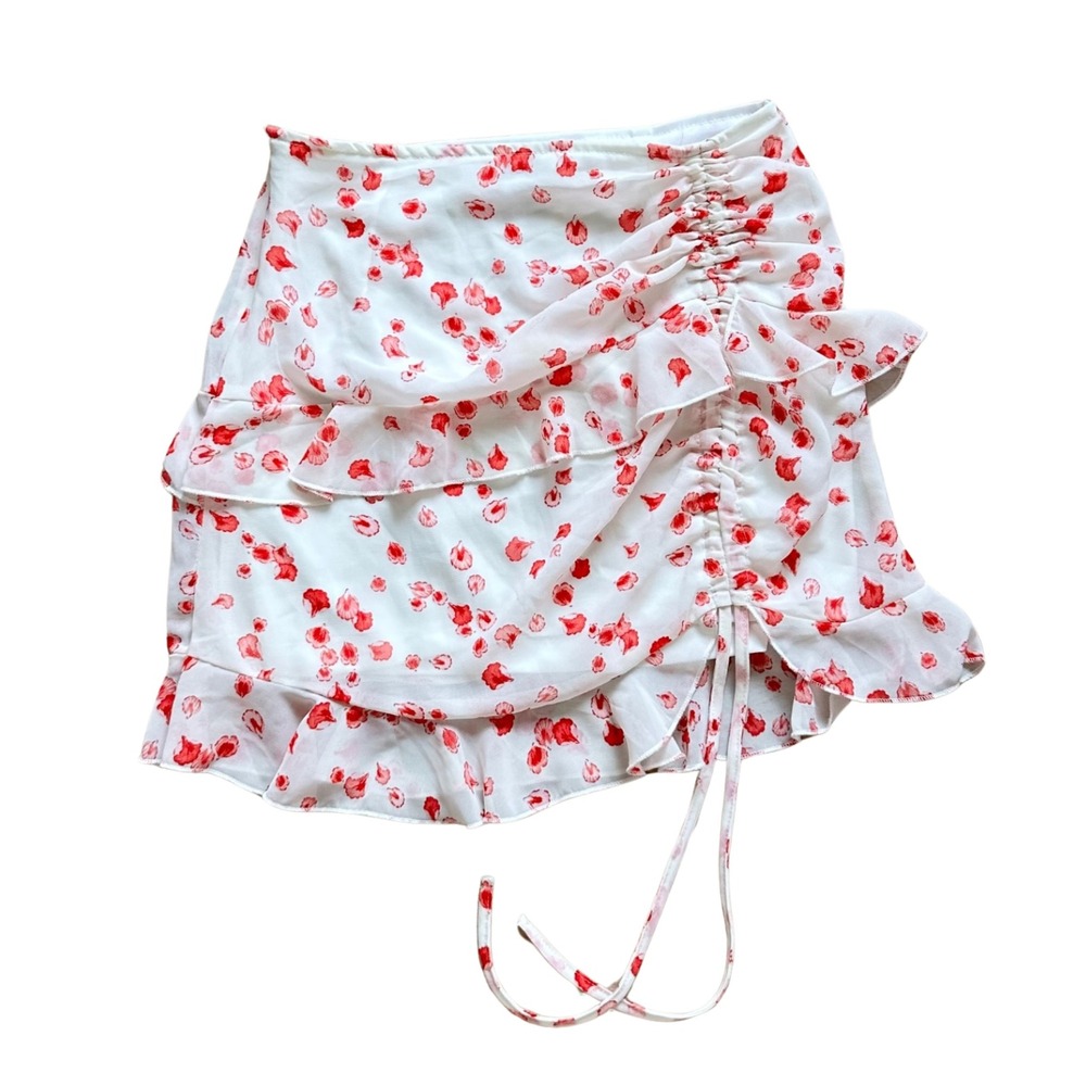 Princess‎ Polly Ruffled Mini Skirt Women 2 Ruched Coquette Cottagecore Romantic